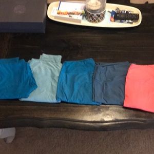 Five pair of solid NWOT Lularoe TC Leggings